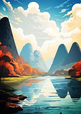 Li River Oil Painting