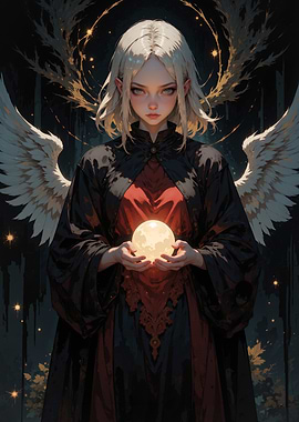 Angelic Figure with Orb