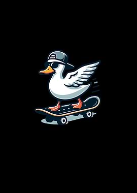 Duck Skateboarding