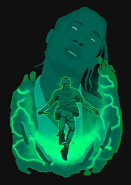 Travis Scott Green Glow