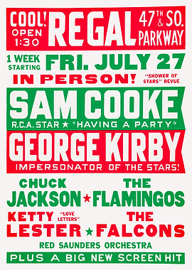 Sam Cooke Concert Poster