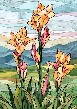 Stained Glass Flowers