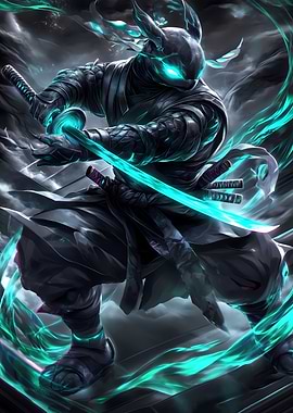 Cyberpunk Ninja Warrior Turtle Animal