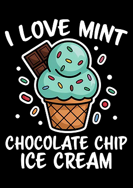 Mint Chocolate Chip Ice Cream