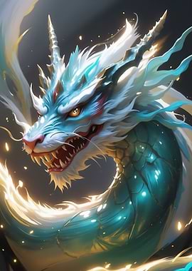 White and Blue Dragon