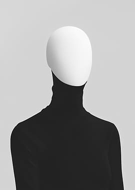 Faceless Figure in Black