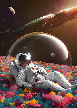 Astronaut in a Bubble