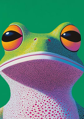Close-up Frog Portrait