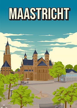 Maastricht Holland Skyline Cityscape