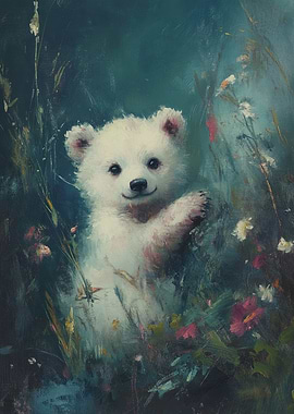 Smiling Polar Bear Cub