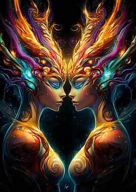 Twin Goddesses of Light