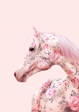 Floral Horse Portrait