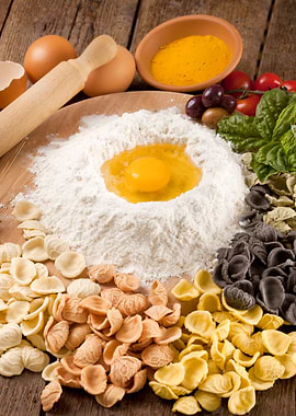 Italian pasta oracchiette homemade