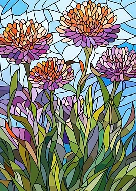 Stained Glass Flowers