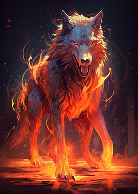 Fiery Wolf