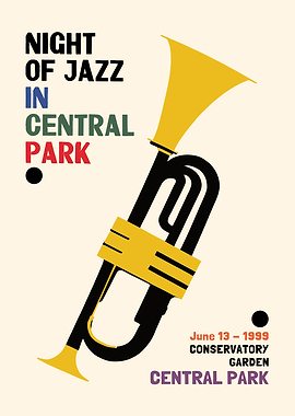 Jazz Night in Central Park Poster