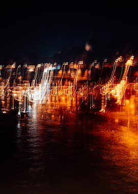 Paris - City Lights Abstract