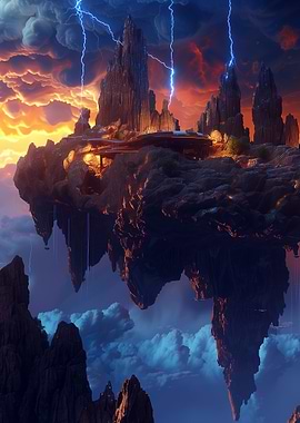 Floating Island Cityscape