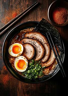 Ramen Bowl with Pork and Egg
