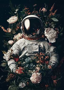 Astronaut in Bloom