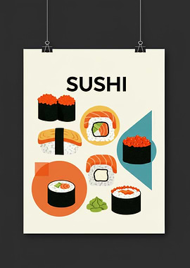 Sushi Poster Print