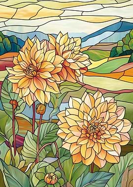 Stained Glass Flowers