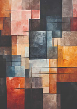 Abstract Geometric Painting