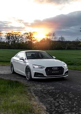 White Audi S5 Coupe