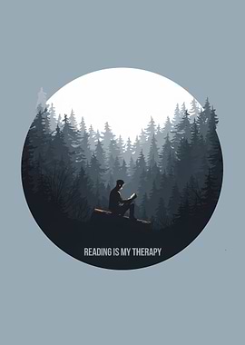 Reading is My Therapy – Book Lover Bookworm