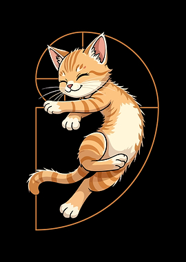 Golden Cat in Spiral