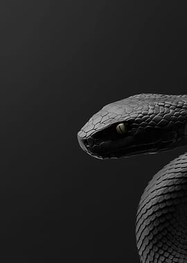 Black Snake Portrait