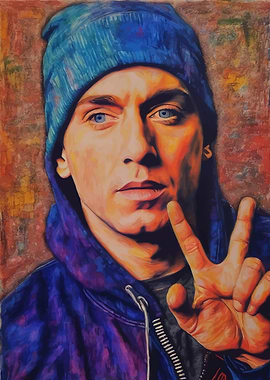 Eminem Portrait Painting