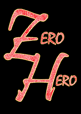 Zero Hero Text Art