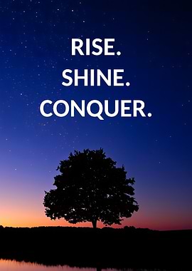 Tree Silhouette Motivational Quote