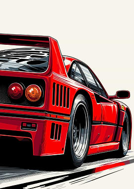Ferrari F40 Rear