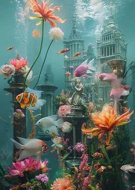 Submerged London Cityscape