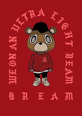 Kanye West Bear Illustration