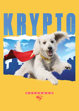 Krypto Metropolis Skyline Superman 2025 Movie Poster