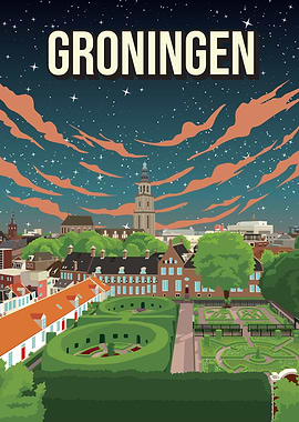 Groningen Skyline Cityscape