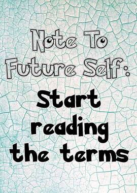 Note to Future Self - T's and C's