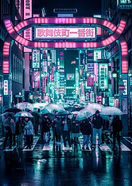 Neon Tokyo Street