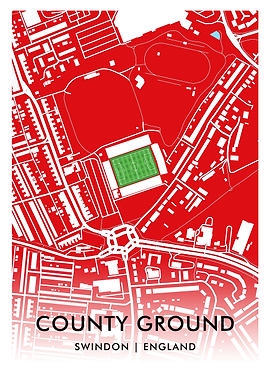 County Ground Stadium Map – Home of Swindon Town