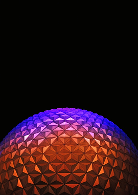 Geodesic Dome at Night