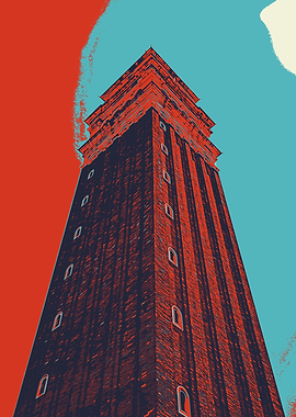 VeniceBrick Tower Against Sky