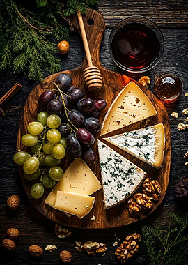 Cheese and Wine Board
