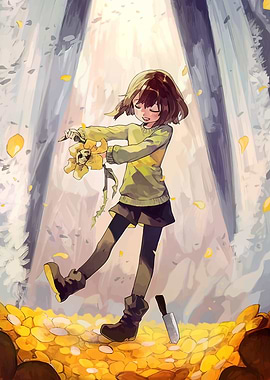Frisk in the Golden Flowers