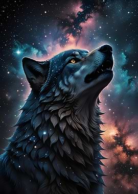 Wolf Under the Stars