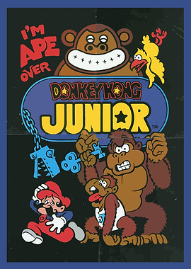 Donkey Kong Junior Poster