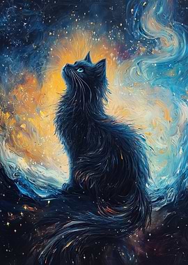 Black Cat in Space