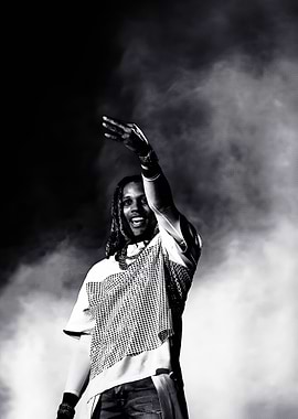 Rapper Performing on Stage